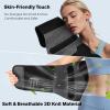imageNEENCA Back Brace for Lower Back Pain Relief with Bionic Support System Adjustable Lumbar Support Belt for Men ampamp Women with Lumbar Pad Soft Breathable Mesh for Herniated Disc Sciatica ScoliosisBlueblack
