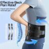 imageNEENCA Back Brace for Lower Back Pain Relief with Bionic Support System Adjustable Lumbar Support Belt for Men ampamp Women with Lumbar Pad Soft Breathable Mesh for Herniated Disc Sciatica ScoliosisBlueblack