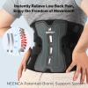imageNEENCA Back Brace for Lower Back Pain Relief with Bionic Support System Adjustable Lumbar Support Belt for Men ampamp Women with Lumbar Pad Soft Breathable Mesh for Herniated Disc Sciatica ScoliosisBlackSingle