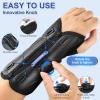 imageNEENCA Carpal Tunnel Wrist Brace for Night SupportKnob Adjustable Hand Brace for TendonitisArthritis PainSprainWrist Splint Support with Sleeves for WomenampampMen Right Hand MediumLarge