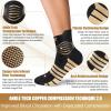 imageNEENCA Copper Compression Socks Medical Ankle Support Socks for Injury Recovery ampamp Pain Relief Sport Protection Women ampamp Men Circulation Swelling Runner Travel Pregnancy Flying1 Pair 2030mmHgHigh Copper