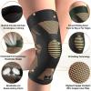 imageNEENCA Copper Knee Brace for Women and Men Knee Compression Sleeve for Knee Pain Arthritis ACL Meniscus Tear Joint Pain Relief Knee Support for Running Working Out FitnessWeightliftingSingleHigh CopperPair