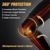 imageNEENCA Copper Knee Braces for Knee Pain Relief  2 Pack Knee Sleeves Set Knee Compression Sleeves with Copper Ions Infused Fiber for Sports Workout Arthritis Meniscus Tear FSAHSA EligibleMedium