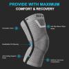 imageNEENCA Knee Sleeve  Knee Braces for Knee Pain Joint Pain Relief Swelling Inflammation Relief and Circulation Knee Support for Women and MenGray