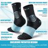 imageNEENCA Medical Compression Socks Ankle Compression Stockings for Injury Recovery ampamp Pain Relief Sports Protection 2030mmHgBlack Blue