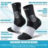 imageNEENCA Medical Compression Socks Ankle Compression Stockings for Injury Recovery ampamp Pain Relief Sports Protection 2030mmHgBlack White