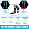 imageNEENCA Medical Compression Socks Ankle Compression Stockings for Injury Recovery ampamp Pain Relief Sports Protection 2030mmHgBlack White