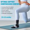 imageNEENCA Medical Compression Socks Ankle Compression Stockings for Injury Recovery ampamp Pain Relief Sports Protection 2030mmHgBlack White