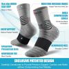 imageNEENCA Medical Compression Socks Ankle Compression Stockings for Injury Recovery ampamp Pain Relief Sports Protection 2030mmHgGray Black