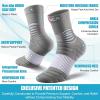 imageNEENCA Medical Compression Socks Ankle Compression Stockings for Injury Recovery ampamp Pain Relief Sports Protection 2030mmHgGray White