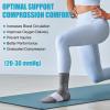 imageNEENCA Medical Compression Socks Ankle Compression Stockings for Injury Recovery ampamp Pain Relief Sports Protection 2030mmHgGray White
