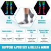 imageNEENCA Medical Compression Socks Ankle Compression Stockings for Injury Recovery ampamp Pain Relief Sports Protection 2030mmHgGray White