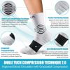 imageNEENCA Medical Compression Socks Ankle Compression Stockings for Injury Recovery ampamp Pain Relief Sports Protection 2030mmHgWhite