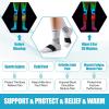 imageNEENCA Medical Compression Socks Ankle Compression Stockings for Injury Recovery ampamp Pain Relief Sports Protection 2030mmHgWhite