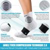 imageNEENCA Medical Compression Socks for Women ampamp Men Circulation2 Pairs Ankle Compression Stockings for Pain Relief Plantar Fasciitis Swelling Running Nurses Travel Pregnancy Flying 2030 mmHgWhite  2 Pairs