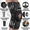 imageNEENCA Professional Knee Brace for Knee Pain Adjustable Knee Support with Patented XStrap Fixing System Support and Stability for Joint Pain Relief Arthritis Meniscus TearACLPCL Runner SportsBlack
