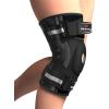 imageNEENCA Professional Knee Brace for Knee Pain Hinged Knee Support with Patented XStrap Fixing System Medical for Pain Relief Arthritis Meniscus Tear ACL PCL MCL Runner Sport FSAHSA EligibleBlack  Single