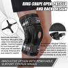 imageNEENCA Professional Knee Brace for Knee Pain Hinged Knee Support with Patented XStrap Fixing System Medical for Pain Relief Arthritis Meniscus Tear ACL PCL MCL Runner Sport FSAHSA EligibleBlack  Single