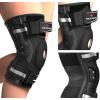 imageNEENCA Professional Knee Brace for Knee Pain Hinged Knee Support with Patented XStrap Fixing System Strong Stability for Pain Relief Arthritis Meniscus Tear ACL PCL MCL Runner Sport WorkoutBlack  Single