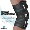 imageNEENCA Professional Knee Brace for Knee Pain Hinged Knee Support with Patented XStraps Fiting System Strong Stability for Joint Pain Relief Arthritis Meniscus Tear ACL PCL MCL Sports WorkoutBlackSingle
