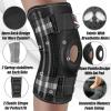 imageNEENCA Professional Knee Brace for Knee Pain Knee Support with Side Spring Stabilizers Stability and Support for Arthritis Meniscus Tear ACLPCL Runner Sports Knee Pain ReliefBlack