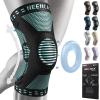 imageNEENCA Professional Knee Brace for Pain Relief Medical Knee Support with Patella Pad ampamp Side Stabilizers Compression Knee Sleeve for Meniscus Tear ACL Joint Pain Runner Workout  FSAHSA EligibleEmerald
