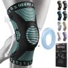 imageNEENCA Professional Knee Brace for Pain Relief Medical Knee Support with Patella Pad ampamp Side Stabilizers Compression Knee Sleeve for Meniscus Tear ACL Joint Pain Runner Workout  FSAHSA EligibleEmerald