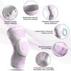 imageNEENCA Professional Knee Brace for Pain Relief Medical Knee Support with Patella Pad ampamp Side Stabilizers Compression Knee Sleeve for Meniscus Tear ACL Joint Pain Runner Workout  FSAHSA EligiblePink White