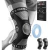 imageNEENCA 2 Pack Knee Braces for Knee Pain Compression Knee Sleeves with Patella Gel Pad ampamp Side Stabilizers Knee Support for Meniscus Tear Arthritis Joint Pain ACL Runner Workout FSAHSA APPROVEDBlack pack of 2