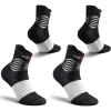 imageNEENCA Medical Compression Socks for Women ampamp Men Circulation2 Pairs Ankle Compression Stockings for Pain Relief Plantar Fasciitis Swelling Running Nurses Travel Pregnancy Flying 2030 mmHgBlack White  2 Pairs