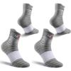imageNEENCA Medical Compression Socks for Women ampamp Men Circulation2 Pairs Ankle Compression Stockings for Pain Relief Plantar Fasciitis Swelling Running Nurses Travel Pregnancy Flying 2030 mmHgGray White  2 Pairs