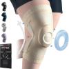 imageNEENCA Plus Size Knee Brace for Knee Pain Knee Support with Side Stabilizers ampamp Patella Gel Pad Knee Compression Sleeve for Meniscus Tear Arthritis Joint Pain Relief ACL PCL All Sports Plus SizeSkin  Single