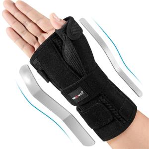 imageNEENCA Carpal Tunnel Wrist Brace with Thumb Support Medical Grade Night Support Thumb Spica Splint for Arthritis Tendonitis ampamp De Quervains XLXXLXXXL Right HandXLXXLXXXL