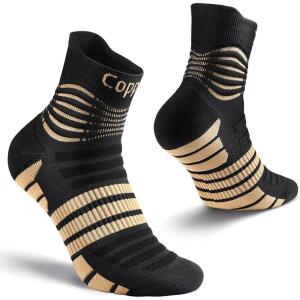 imageNEENCA Copper Compression Socks Medical Ankle Support Socks for Injury Recovery ampamp Pain Relief Sport Protection Women ampamp Men Circulation Swelling Runner Travel Pregnancy Flying1 Pair 2030mmHgHigh Copper