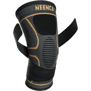 imageNEENCA Knee Braces for Knee Pain 2 Pack Knee Sleeves for Pain Relief Set Knee Compression Sleeves with Adjustable Straps for Best Fit for Sports Runner Meniscus Tear ACL Arthritis Joint Pain2 Pack  Copper