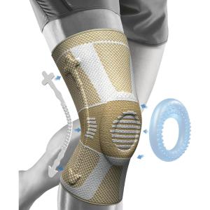 imageNEENCA Knee Braces for Knee Pain Relief Compression Knee Sleeves with Patella Gel Pad ampamp Side Stabilizers Knee Support for Weightlifting Running Workout Arthritis Meniscus Tear Men Women ACE53Upgraded Version  Skin