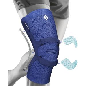 imageNEENCA Knee Braces for Knee Pain Relief Compression Knee Sleeves with Patella Gel Pad ampamp Side Stabilizers Knee Support for Weightlifting Running Workout Arthritis Meniscus Tear Men Women ACE53Upgraded Version  Navy Blue