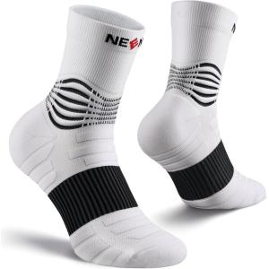 imageNEENCA Medical Compression Socks Ankle Compression Stockings for Injury Recovery ampamp Pain Relief Sports Protection 2030mmHgWhite