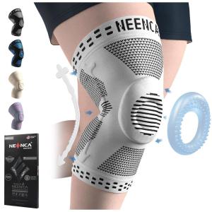 imageNEENCA Plus Size Knee Brace for Knee Pain Knee Support with Side Stabilizers ampamp Patella Gel Pad Knee Compression Sleeve for Meniscus Tear Arthritis Joint Pain Relief ACL PCL All Sports Plus Size