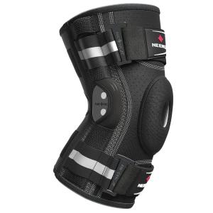 imageNEENCA Professional Knee Brace for Knee Pain Adjustable Hinged Knee Support with Removable Side Stabilizers Strong Stability for Joint Pain Relief Arthritis Meniscus Tear ACL PCL Runner SportsBlack  Single