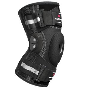 imageNEENCA Professional Knee Brace for Knee Pain Hinged Knee Support with Patented XStrap Fixing System Strong Stability for Pain Relief Arthritis Meniscus Tear ACL PCL MCL Runner Sport WorkoutBlack  Single