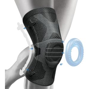 imageNEENCA Professional Knee Brace for Pain Relief Medical Knee Support with Patella Pad ampamp Side Stabilizers Compression Knee Sleeve for Meniscus Tear ACL Joint Pain Runner Workout  FSAHSA EligibleUpgraded Version  Black