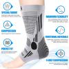 imageNEENCA Ankle Brace for Pain Relief 2 Pack Compression Ankle Sleeves Set Ankle Support Stabilizer for Achilles Tendonitis Plantar Fasciitis Joint Pain Swelling Arthritis Sport  FSAHSA ApprovedGrey