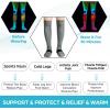 imageNEENCA Compression Socks Medical Athletic Socks for Injury Recovery ampamp Pain Relief Sports Protection  1 PairGrey Black