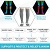 imageNEENCA Compression Socks Medical Athletic Socks for Injury Recovery ampamp Pain Relief Sports Protection  1 PairGrey White