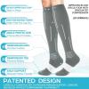 imageNEENCA Compression Socks Medical Athletic Socks for Injury Recovery ampamp Pain Relief Sports Protection  1 PairGrey White