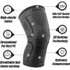 imageNEENCA Knee Braces for Knee Pain 2 Pack Knee Sleeves for Knee Pain Set Knee Brace Compression Sleeves Knee Support for Sports Running Meniscus Tear ACL PCL Women ampamp Men2 Pack  Black