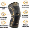 imageNEENCA Knee Braces for Knee Pain 2 Pack Knee Sleeves for Knee Pain Set Knee Brace Compression Sleeves Knee Support for Sports Running Meniscus Tear ACL PCL Women ampamp Men2 Pack  Copper