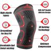 imageNEENCA Knee Braces for Knee Pain 2 Pack Knee Sleeves for Knee Pain Set Knee Brace Compression Sleeves Knee Support for Sports Running Meniscus Tear ACL PCL Women ampamp Men2 Pack  Red