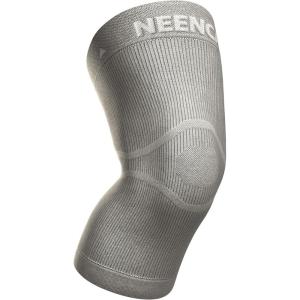 imageNEENCA Ultrathin Knee Sleeve for Knee Pain Lightest Knee Compression Sleeve with Graphene Ions Infused Fabric for Pain Relief Swelling Arthritis Poor Circulation Running Sport FSAHSA ApprovedGray  Single